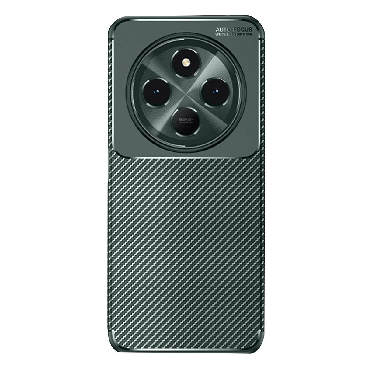 Xiaomi Redmi 14c Kılıf Auto Focus Karbon Kapak - Koyu Yeşil