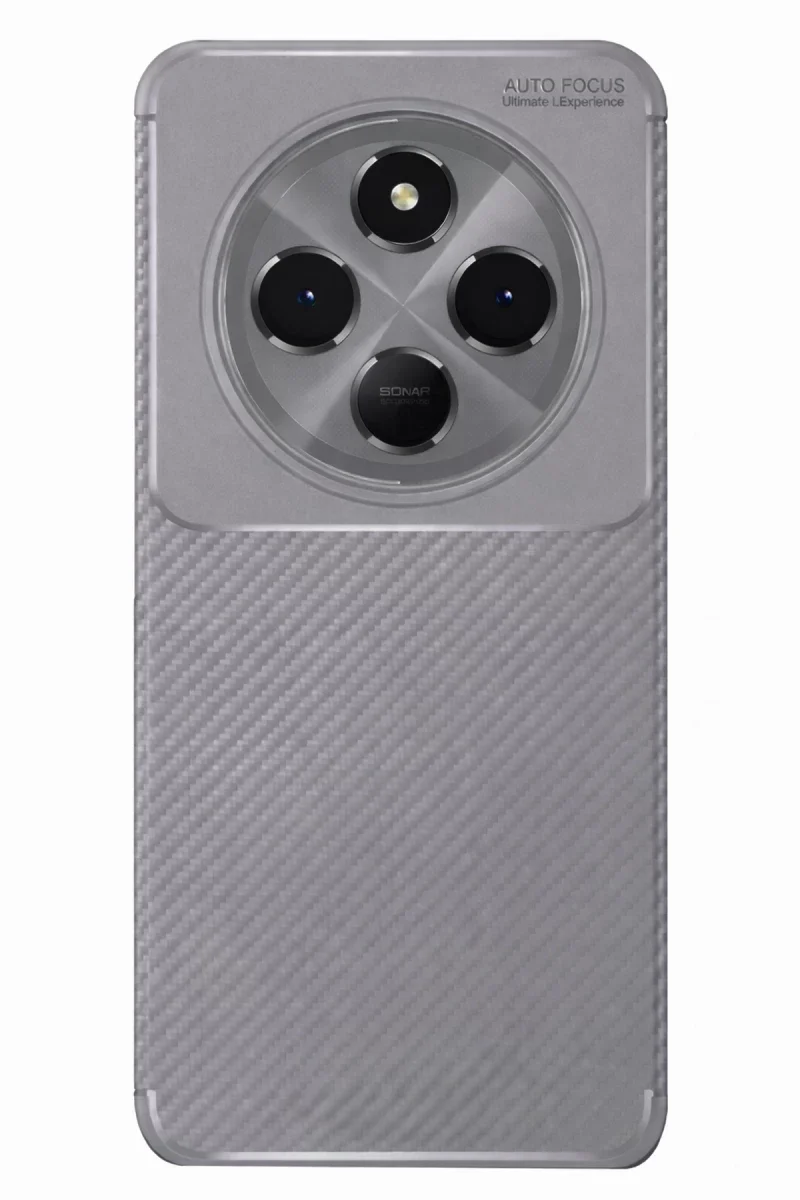 Xiaomi Redmi 14C Kılıf Auto Focus Karbon Kapak - Gri Xiaomi Redmi 14C Kılıf Auto Focus Karbon Kapak - Gri