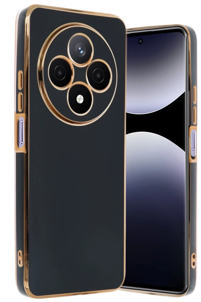Xiaomi Redmi 14C Kılıf Volet Silikon - Siyah