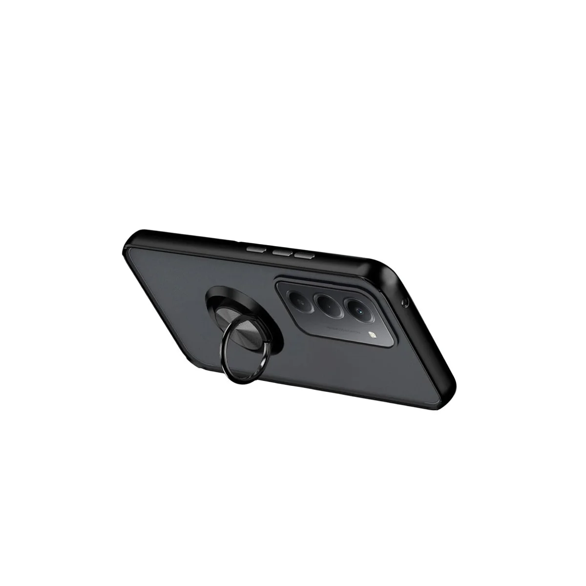 Xiaomi Redmi 15 4g Montreal Yüzüklü Silikon Kapak - Siyah Xiaomi Redmi 15 4g Montreal Yüzüklü Silikon Kapak - Siyah