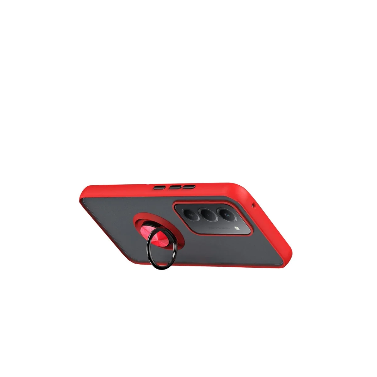 Xiaomi Redmi 15 4g Montreal Yüzüklü Silikon Kapak - Kırmızı Xiaomi Redmi 15 4g Montreal Yüzüklü Silikon Kapak - Kırmızı