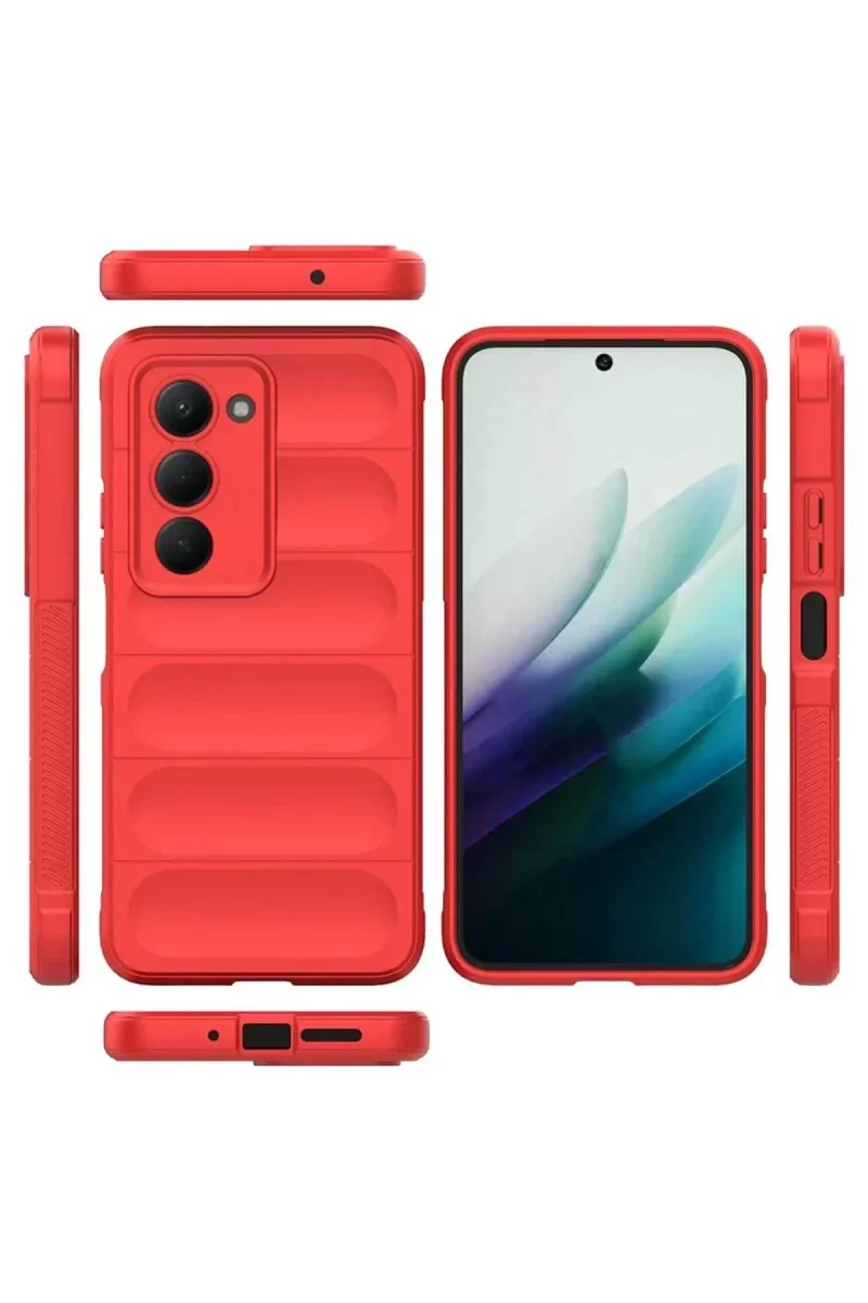 Xiaomi Redmi 15 4G Optimum Silikon - Kırmızı Xiaomi Redmi 15 4G Optimum Silikon - Kırmızı