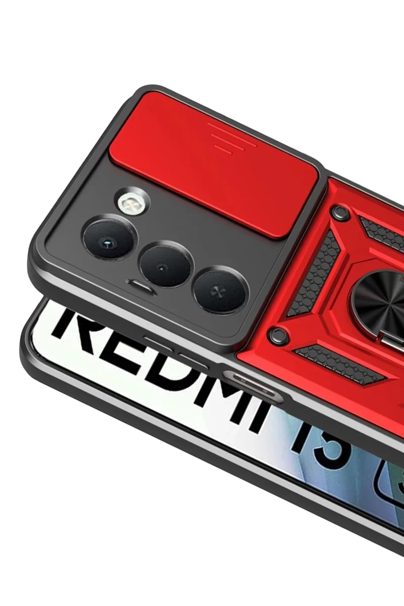 Xiaomi Redmi 15 4G Pars Lens Yüzüklü Silikon - Kırmızı Fiyatı, Yorumları ve Özellikleri