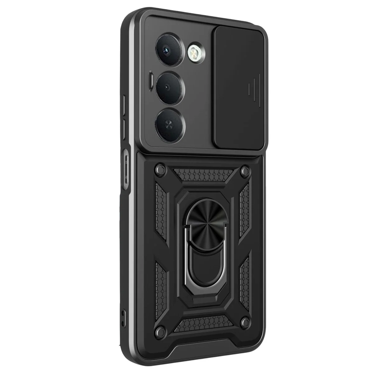 Xiaomi Redmi 15 4g Pars Lens Yüzüklü Silikon - Siyah