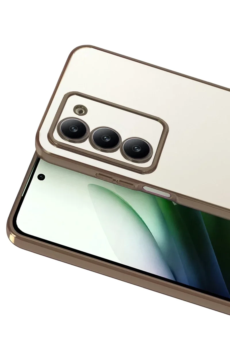 Xiaomi Redmi 15 4G Razer Lensli Silikon - Çöl Titanyum Xiaomi Redmi 15 4G Razer Lensli Silikon - Çöl Titanyum