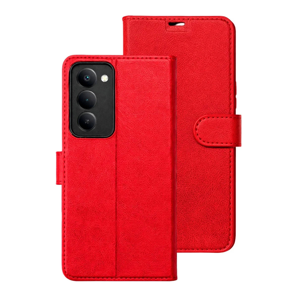 Xiaomi Redmi 15 5g Trend S Plus Kapaklı Kılıf - Kırmızı Xiaomi Redmi 15 5g Trend S Plus Kapaklı Kılıf - Kırmızı