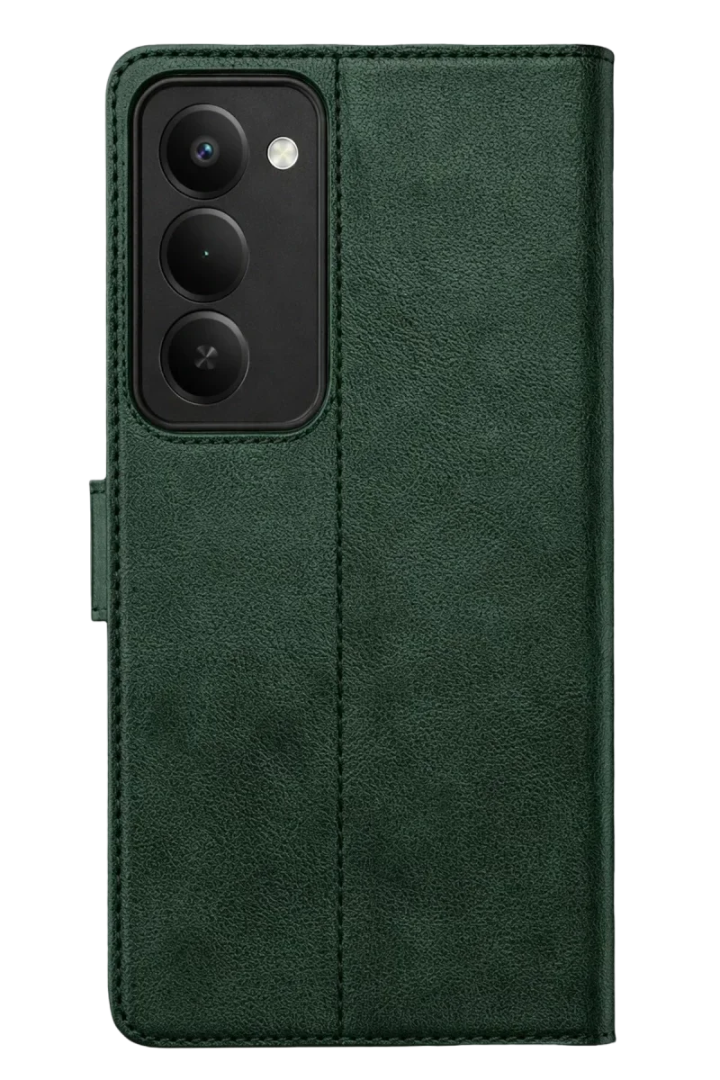 Xiaomi Redmi 15 5G Trend S Plus Kapaklı Kılıf - Yeşil Xiaomi Redmi 15 5G Trend S Plus Kapaklı Kılıf - Yeşil