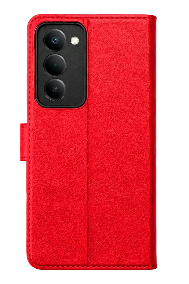 Xiaomi Redmi 15 5G Trend S Plus Kapaklı Kılıf - Kırmızı Xiaomi Redmi 15 5G Trend S Plus Kapaklı Kılıf - Kırmızı