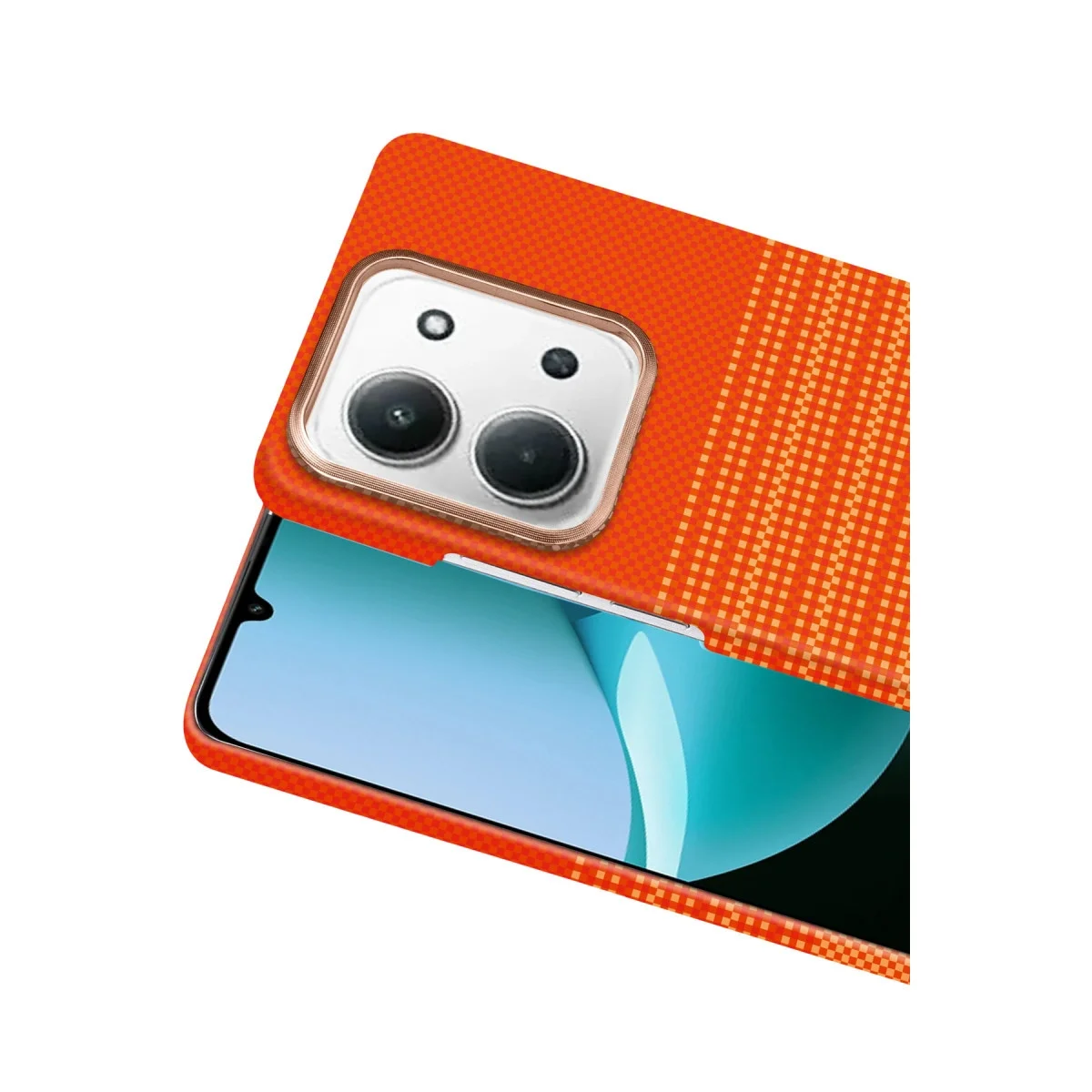 Xiaomi Redmi 15c 4g Vega Magsafe Kapak - Turuncu Xiaomi Redmi 15c 4g Vega Magsafe Kapak - Turuncu