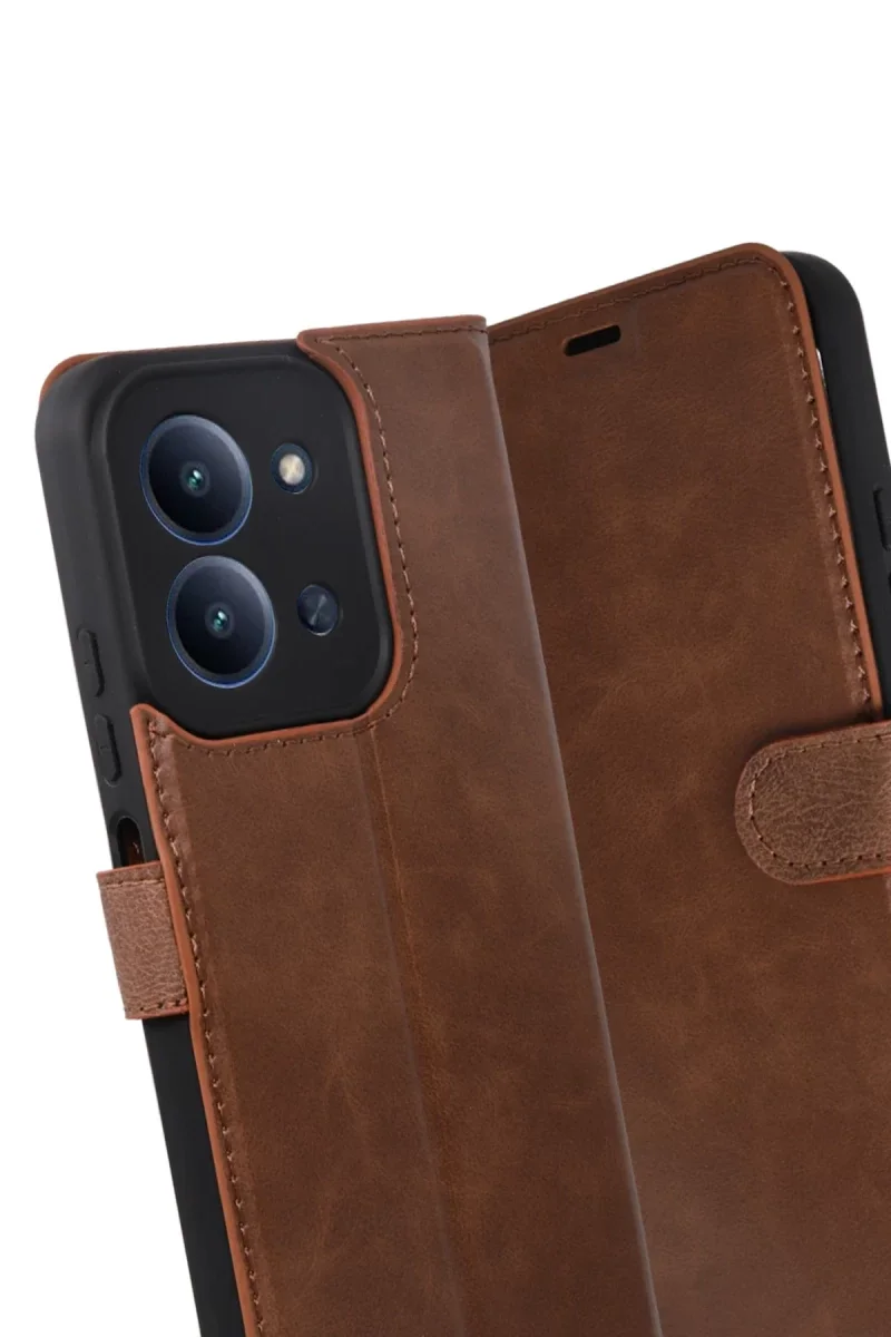 Xiaomi Redmi 15C 4G Trend S Plus Kapaklı Kılıf - Taba Xiaomi Redmi 15C 4G Trend S Plus Kapaklı Kılıf - Taba