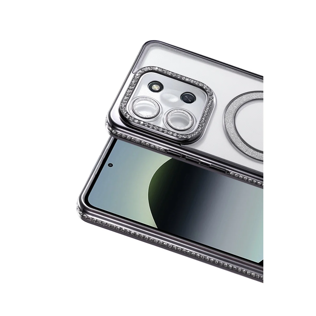 Xiaomi Redmi 15c 4g Joke Simli Magneticsafe Kılıf - Siyah Xiaomi Redmi 15c 4g Joke Simli Magneticsafe Kılıf - Siyah