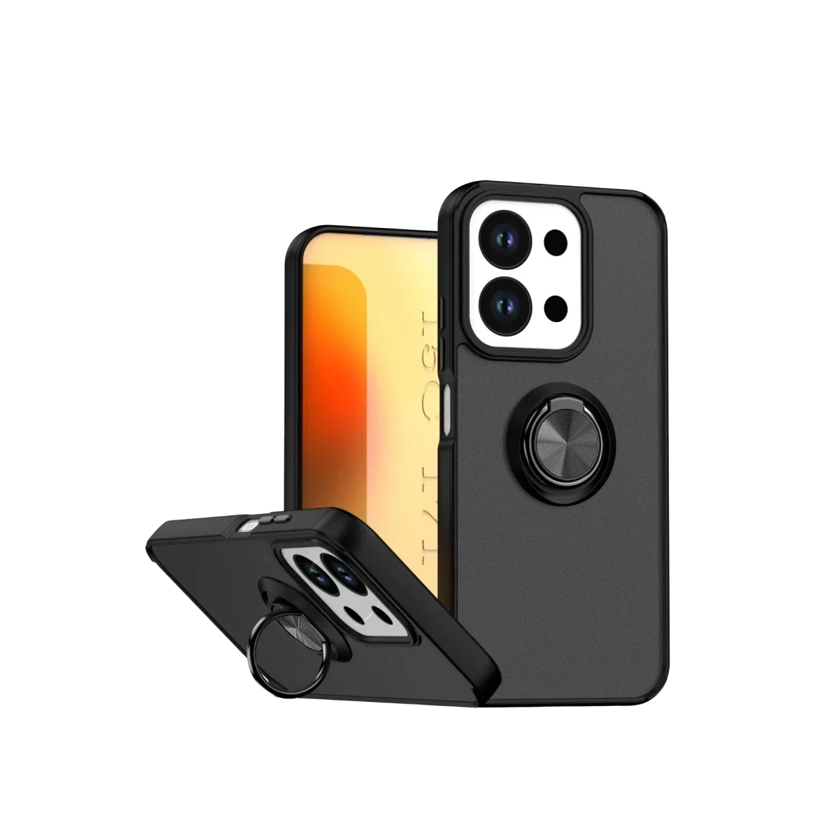 Xiaomi Redmi 15C 4G Montreal Yüzüklü Silikon Kapak - Siyah Xiaomi Redmi 15C 4G Montreal Yüzüklü Silikon Kapak - Siyah
