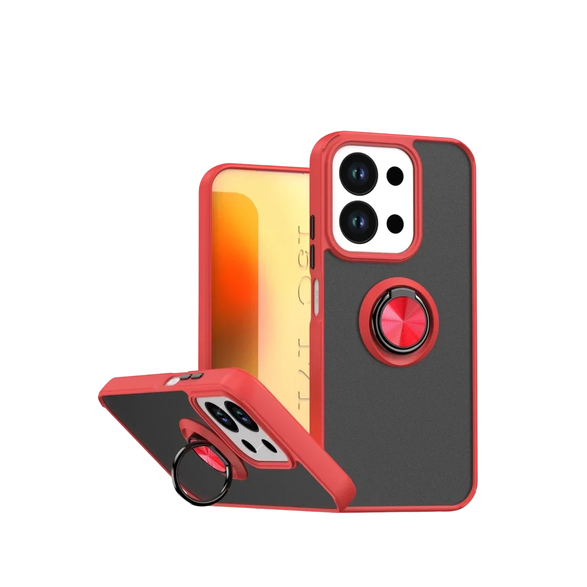 Xiaomi Redmi 15C 4G Montreal Yüzüklü Silikon Kapak - Kırmızı Xiaomi Redmi 15C 4G Montreal Yüzüklü Silikon Kapak - Kırmızı