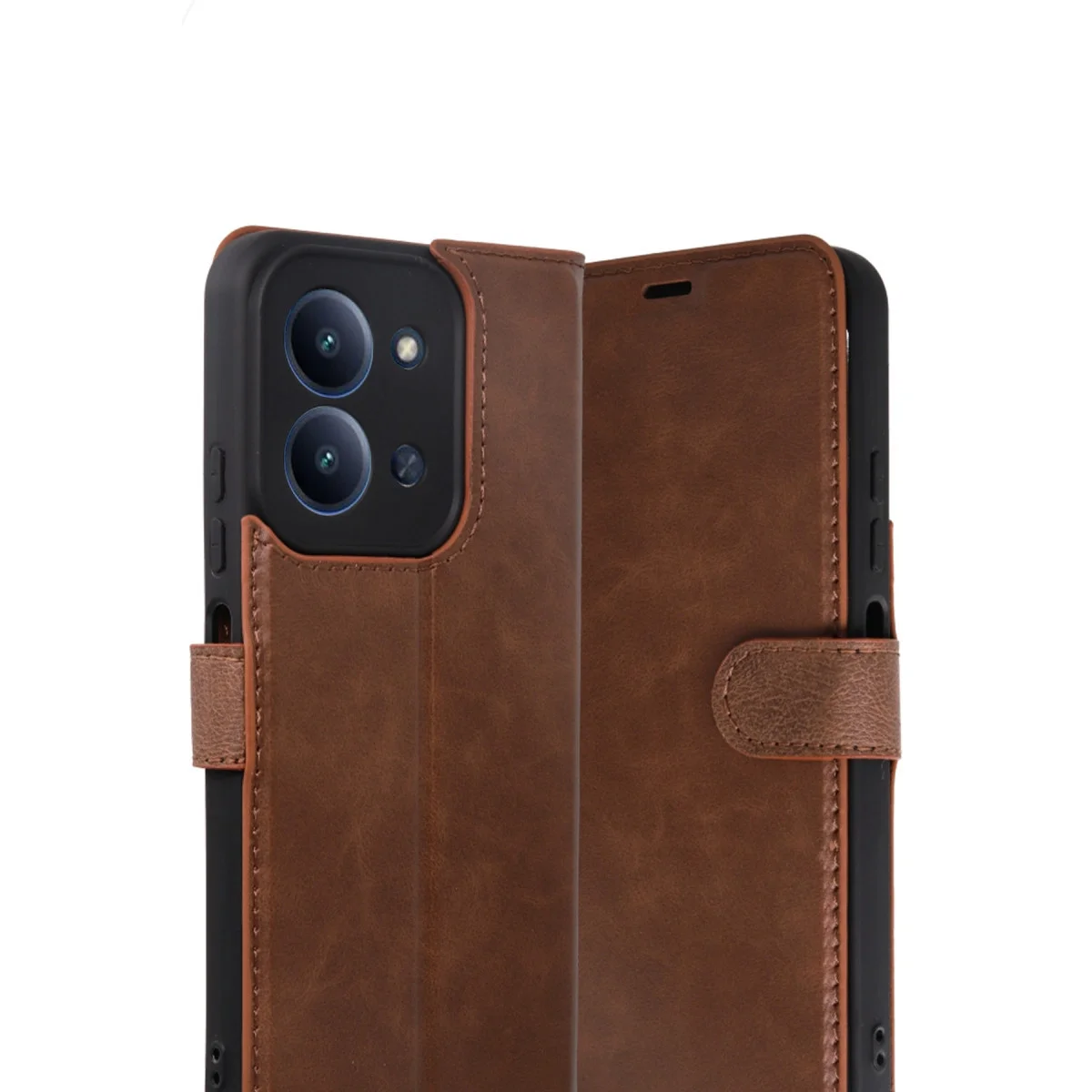 Xiaomi Redmi 15c 4g Trend S Plus Kapaklı Kılıf - Taba Xiaomi Redmi 15c 4g Trend S Plus Kapaklı Kılıf - Taba