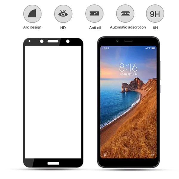 Xiaomi Redmi 7A 3D Full Kaplama Kırılmaz Cam Ekran Koruyucu-1852