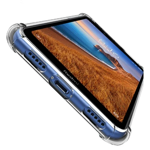 Xiaomi Redmi 7A Anti-Drop Şeffaf Silikon Kılıf - Darbe Emici (5775)