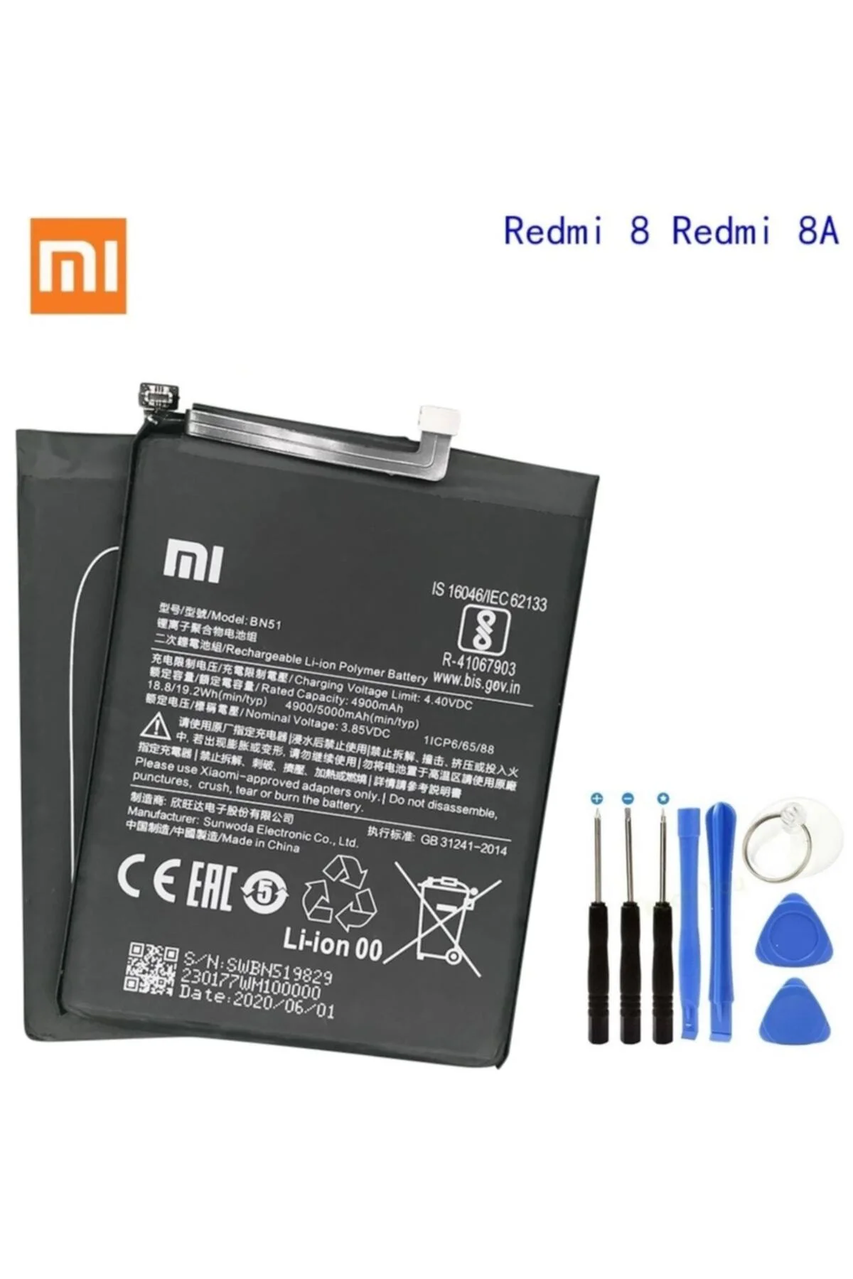 Xiaomi Redmi 8 - Redmi 8A Bn51 Batarya Pil + Tamir Seti