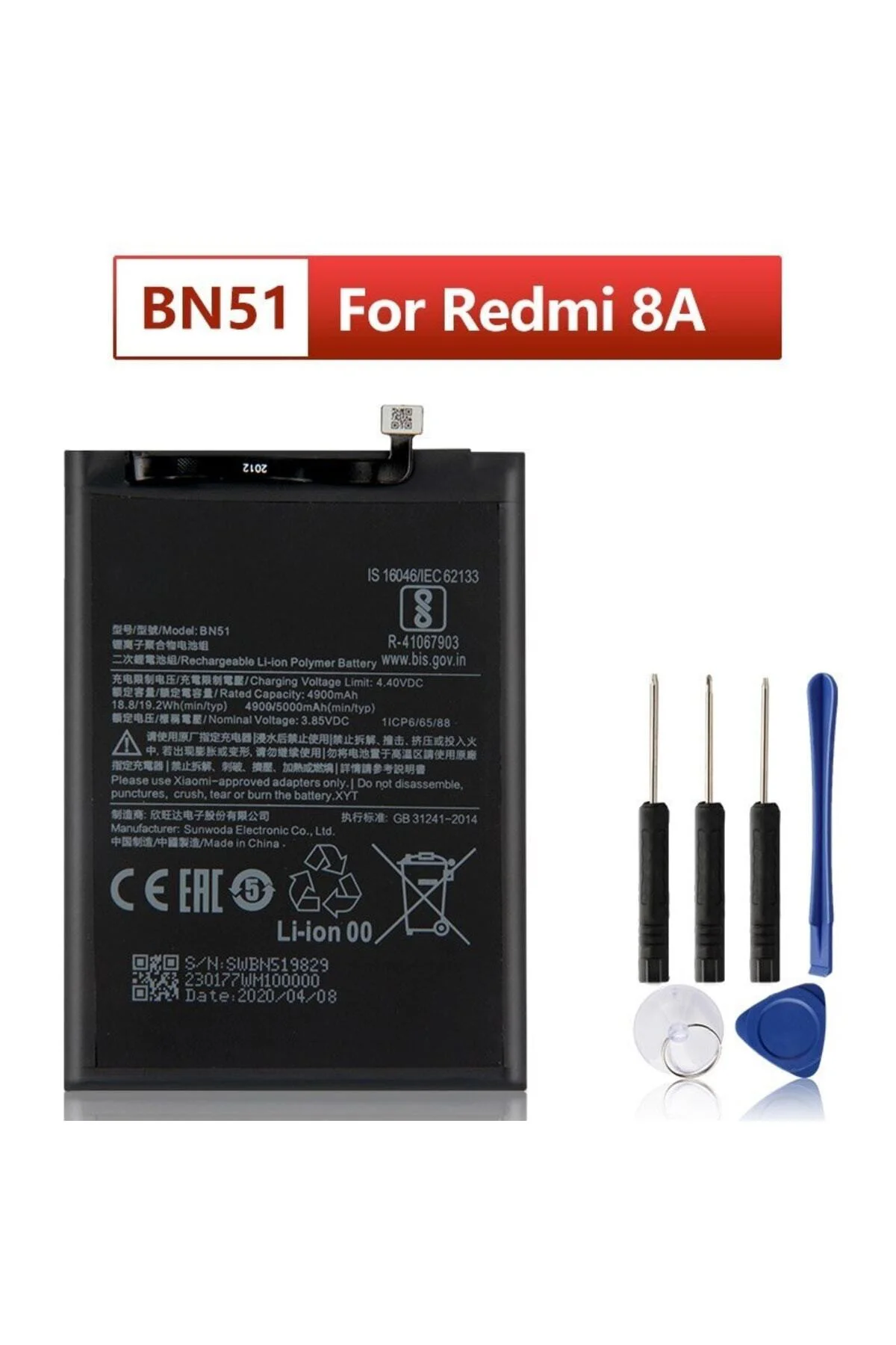 Xiaomi Redmi 8 - Redmi 8A Bn51 Batarya Pil + Tamir Seti Xiaomi Redmi 8 - Redmi 8A Bn51 Batarya Pil + Tamir Seti