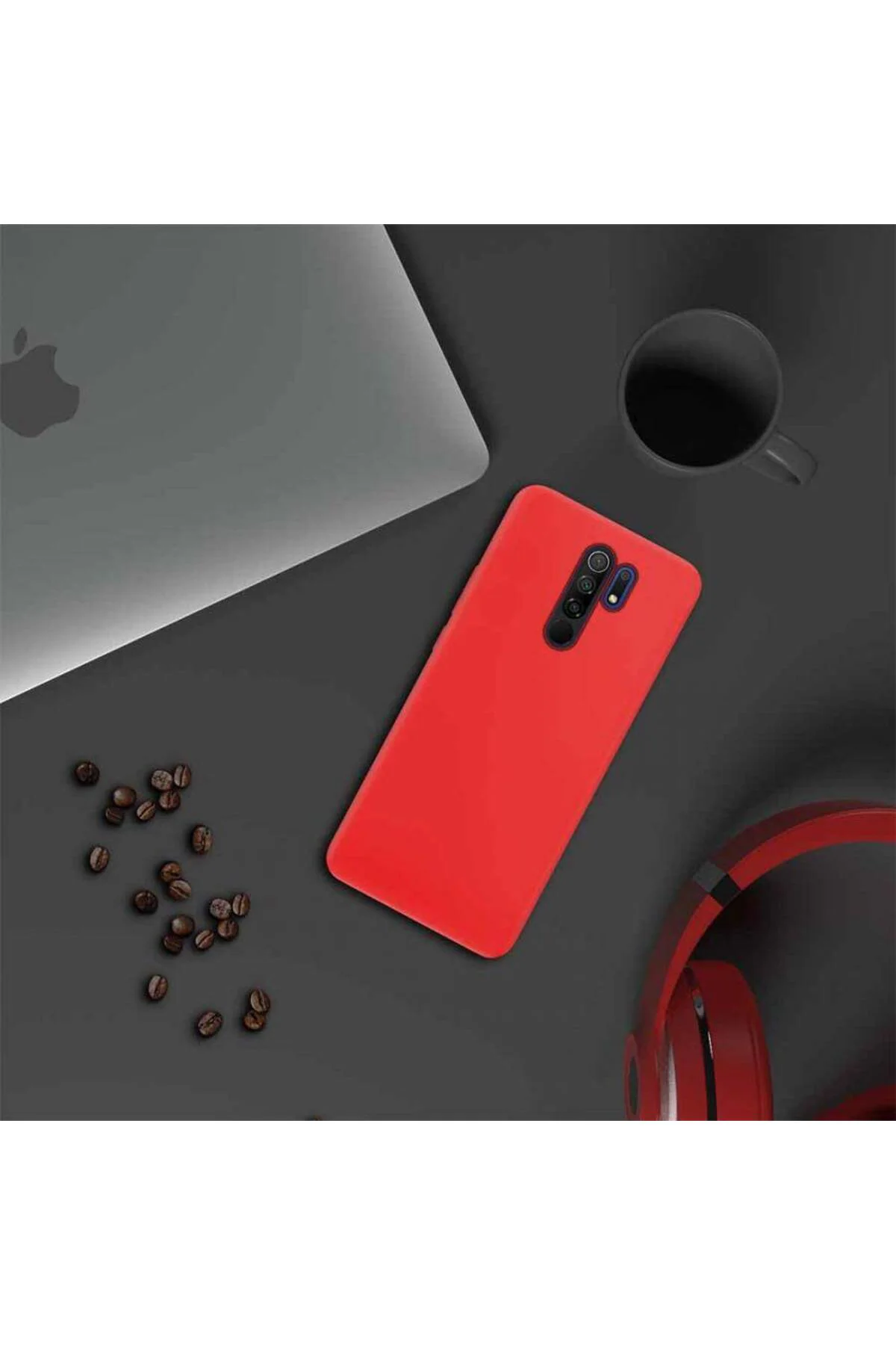 Xiaomi Redmi 9 İçi Kadife Lansman Silikon Kılıf