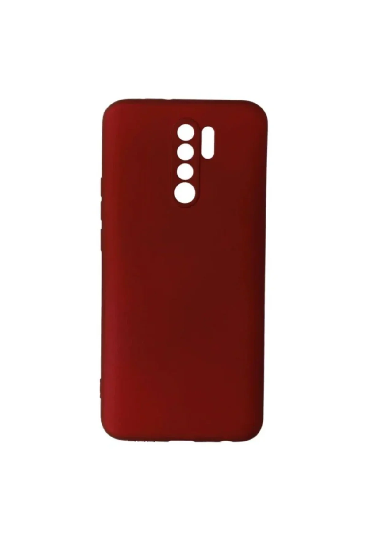Xiaomi Redmi 9 Premium Silikon Kılıf Bordo