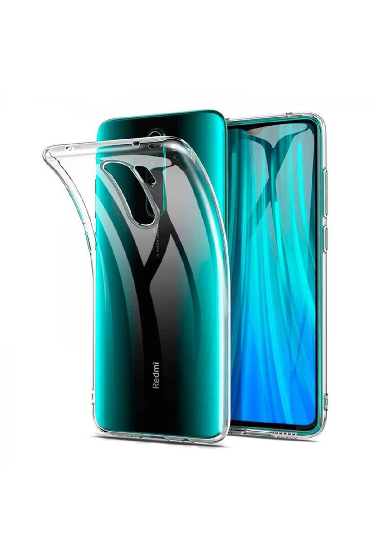 Xiaomi Redmi 9 Ultra İnce Silikon Kılıf Şeffaf