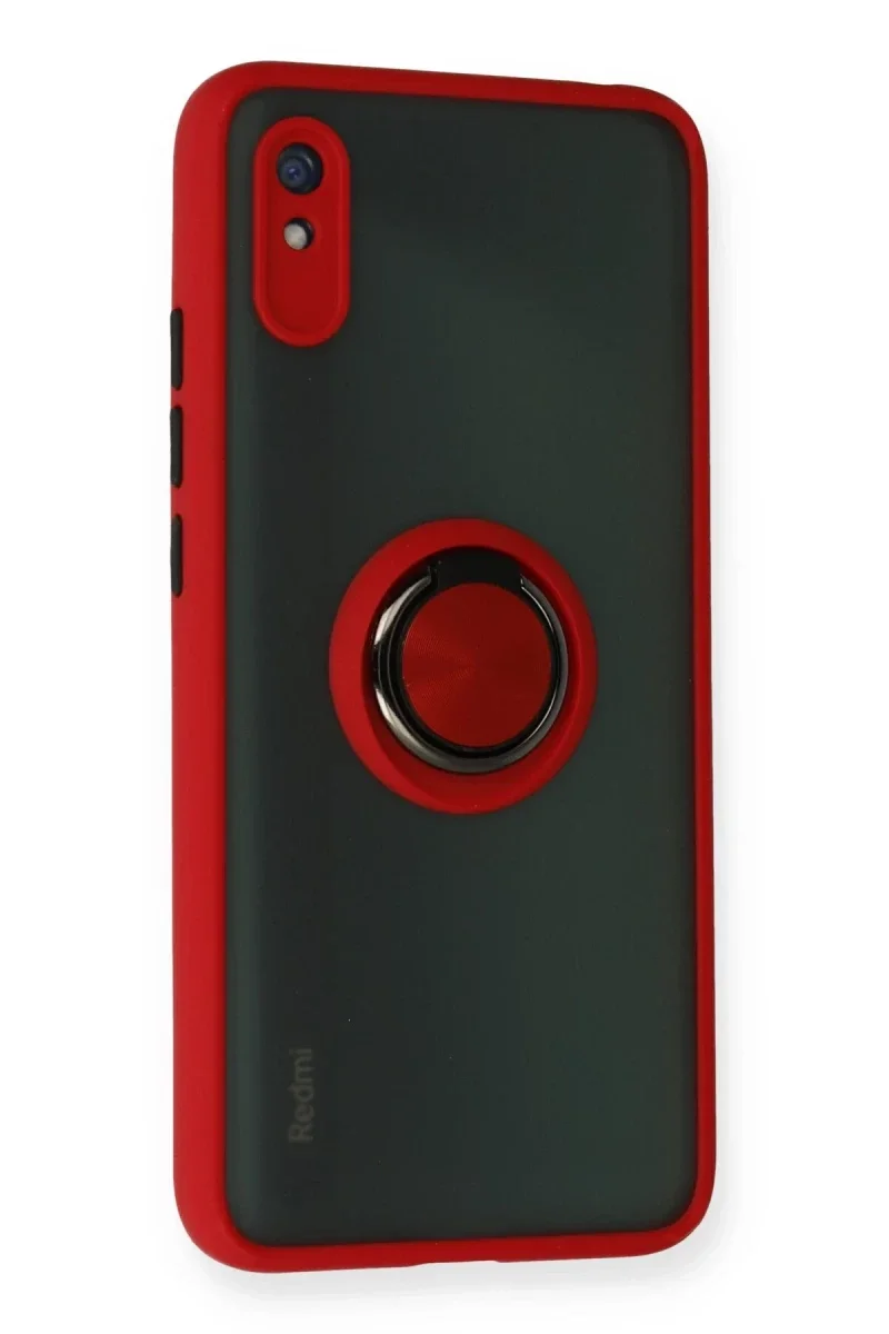 Xiaomi Redmi 9A Kılıf Montreal Yüzüklü Silikon Kapak - Kırmızı Fiyatı, Yorumları ve Özellikleri
