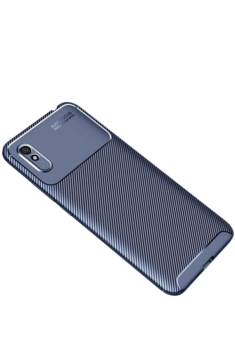 Xiaomi Redmi 9A Kılıf Auto Focus Karbon Kapak - Lacivert Fiyatı, Yorumları ve Özellikleri