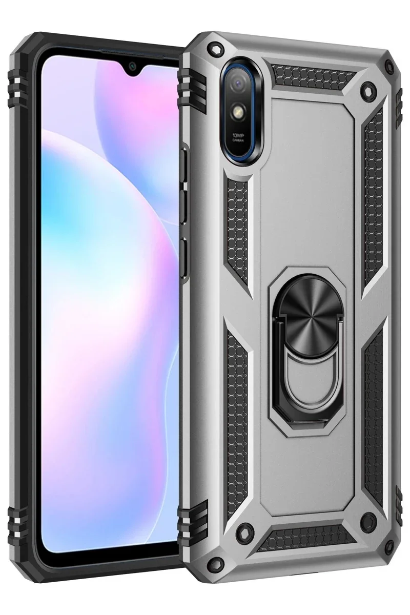 Xiaomi Redmi 9A Kılıf Sofya Yüzüklü Silikon Kapak - Gümüş Fiyatı, Yorumları ve Özellikleri