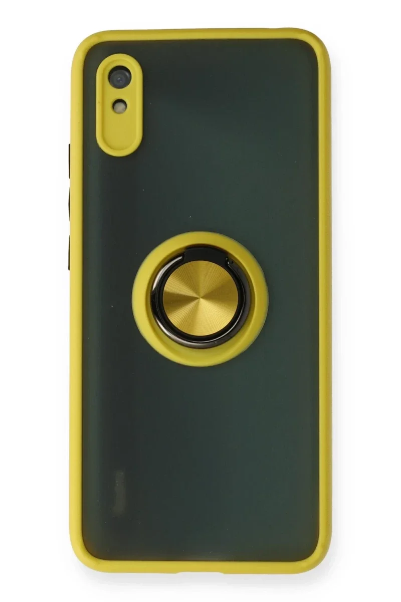Xiaomi Redmi 9A Kılıf Montreal Yüzüklü Silikon Kapak - Sarı Fiyatı, Yorumları ve Özellikleri