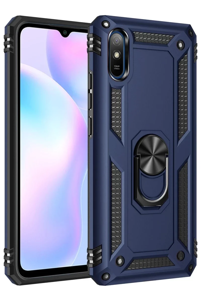 Xiaomi Redmi 9A Kılıf Sofya Yüzüklü Silikon Kapak - Lacivert Fiyatı, Yorumları ve Özellikleri