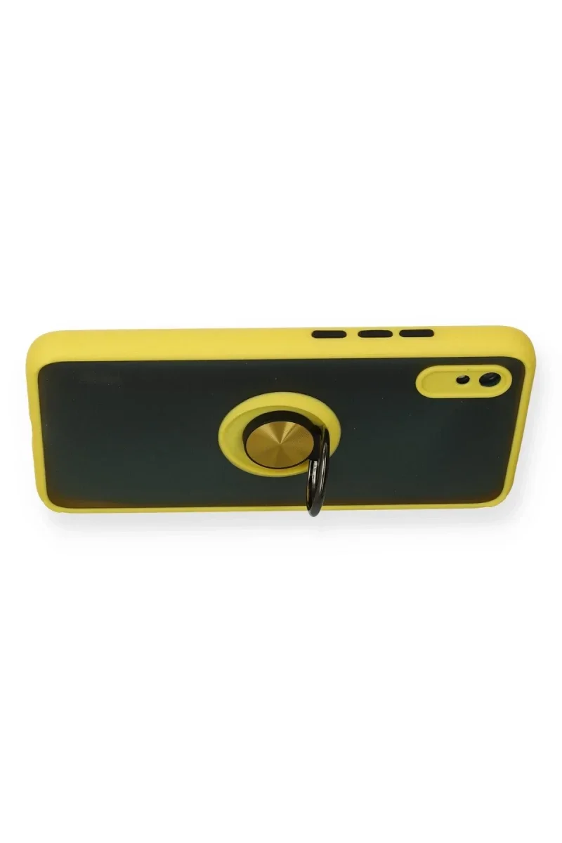 Xiaomi Redmi 9A Kılıf Montreal Yüzüklü Silikon Kapak - Sarı Fiyatı, Yorumları ve Özellikleri