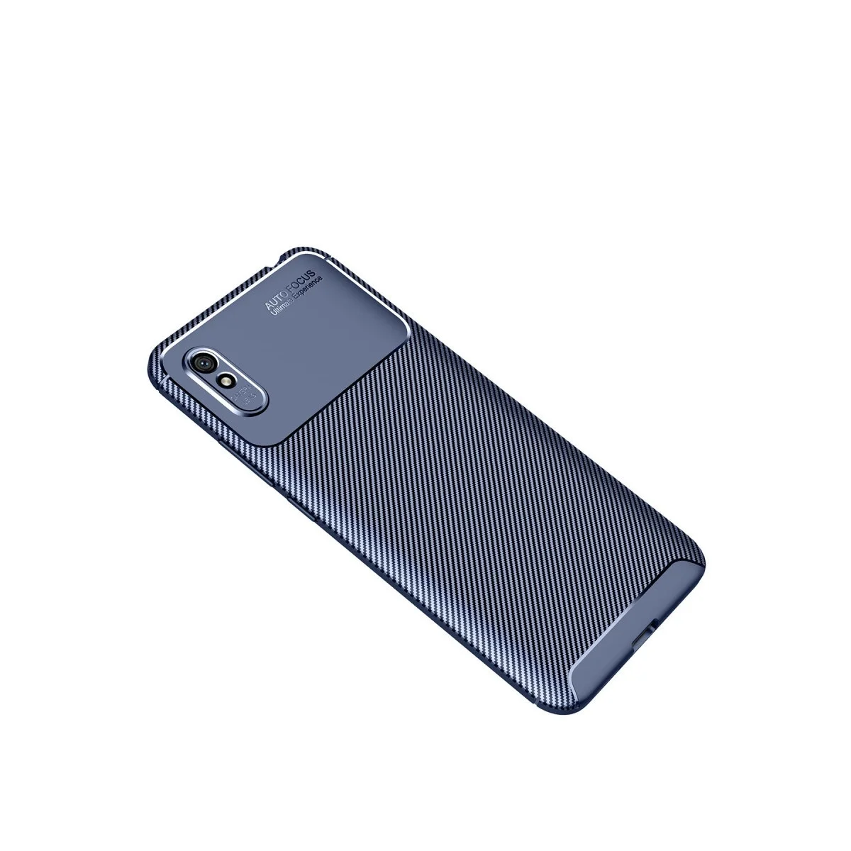 Xiaomi Redmi 9a Kılıf Auto Focus Karbon Kapak - Lacivert Xiaomi Redmi 9a Kılıf Auto Focus Karbon Kapak - Lacivert