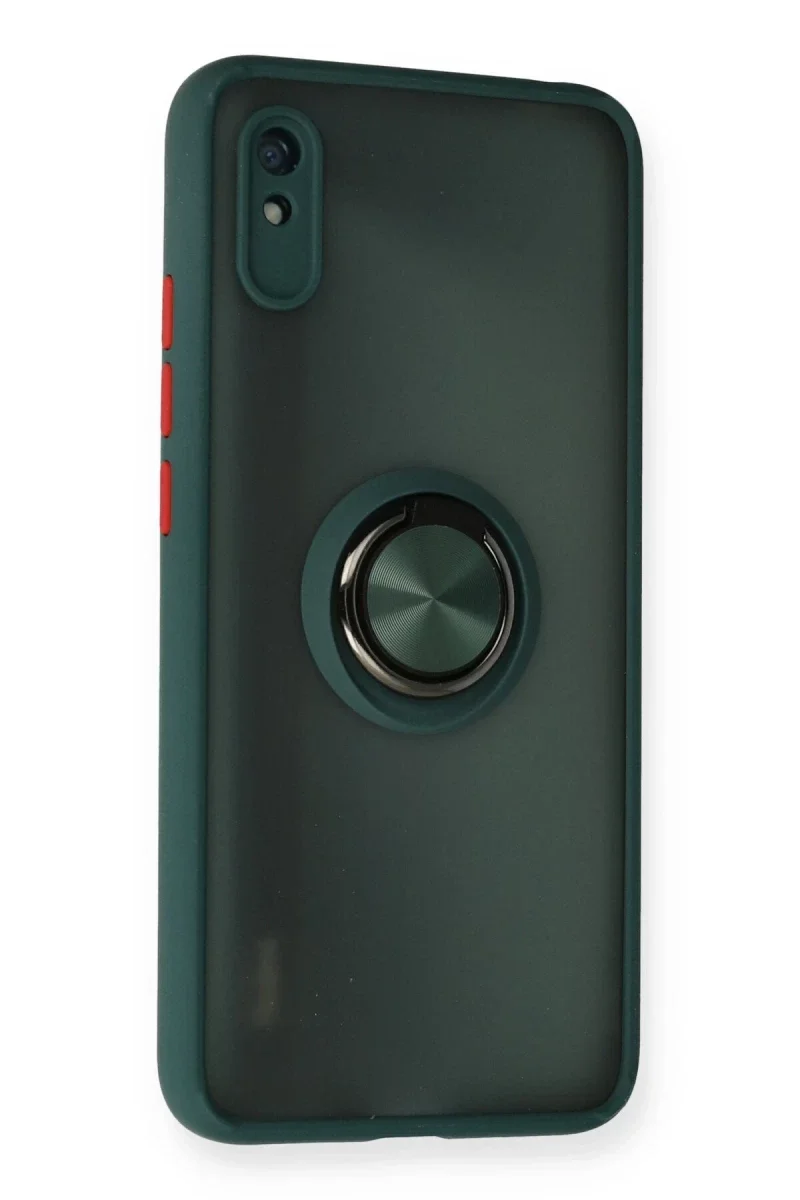 Xiaomi Redmi 9A Kılıf Montreal Yüzüklü Silikon Kapak - Yeşil Fiyatı, Yorumları ve Özellikleri