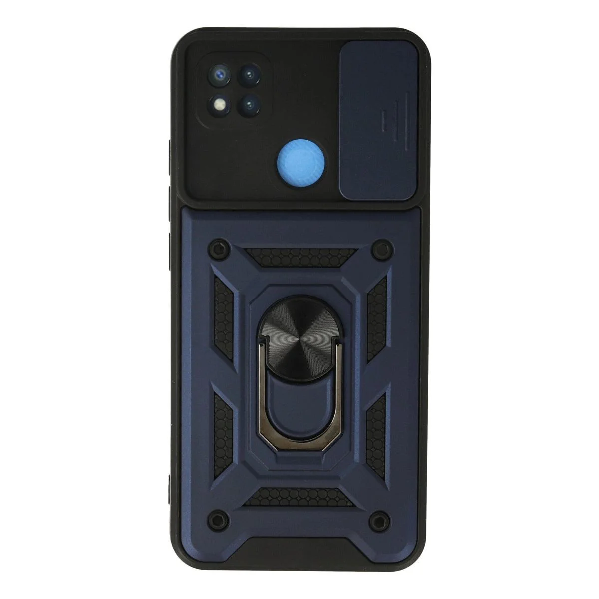 Xiaomi Redmi 9c ile Uyumlu Pars Lens Yüzüklü Silikon Kılıf - Lacivert Xiaomi Redmi 9c ile Uyumlu Pars Lens Yüzüklü Silikon Kılıf - Lacivert