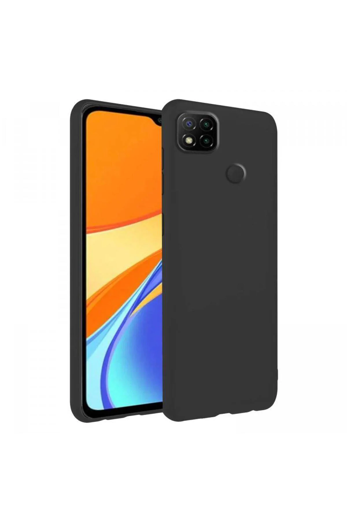 Xiaomi Redmi 9C İnce Mat Silikon Kılıf Siyah