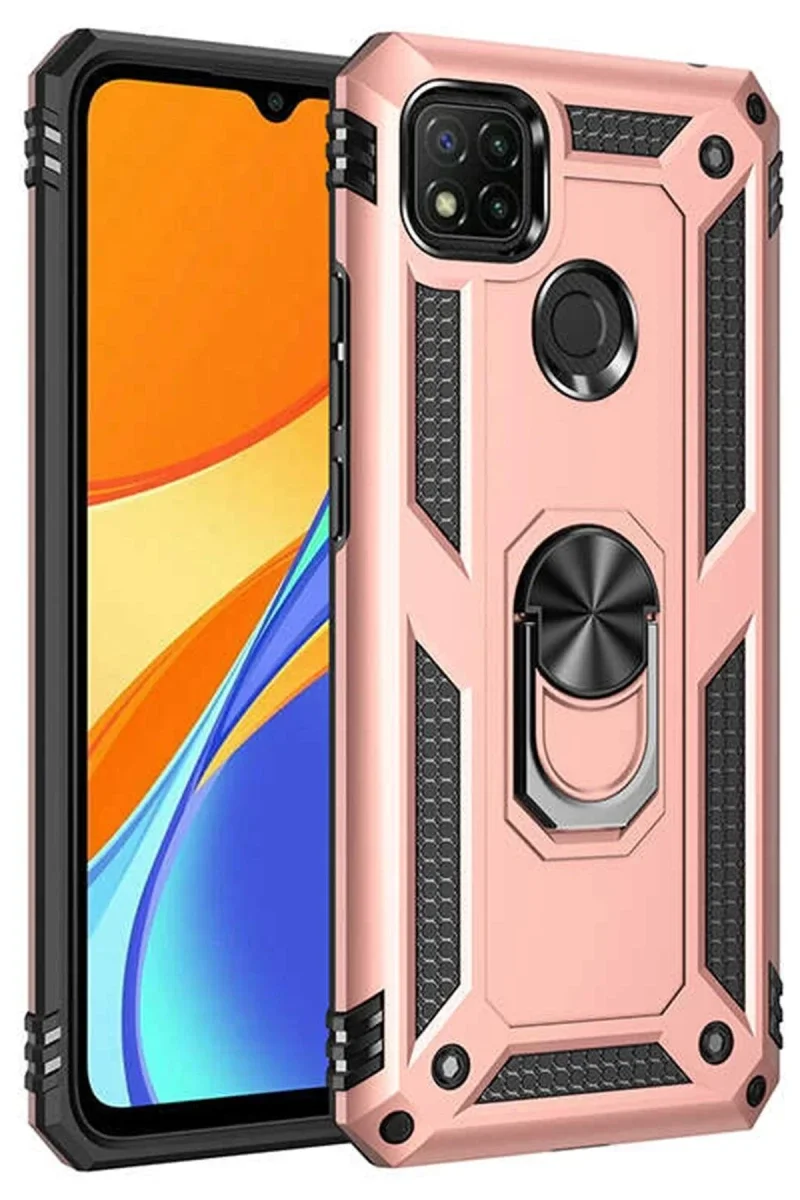 Xiaomi Redmi 9C Kılıf Sofya Yüzüklü Silikon Kapak - Rose Fiyatı, Yorumları ve Özellikleri