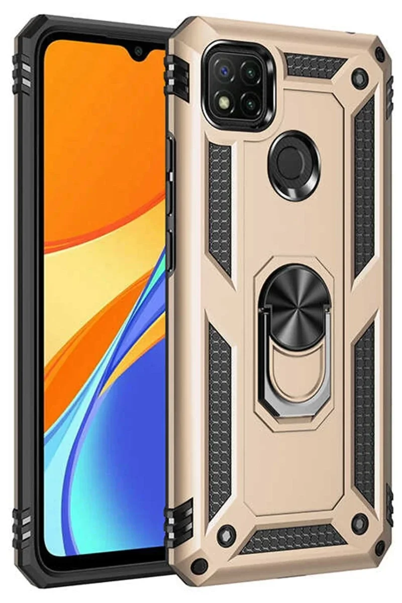 Xiaomi Redmi 9C Kılıf Sofya Yüzüklü Silikon Kapak - Gold Fiyatı, Yorumları ve Özellikleri