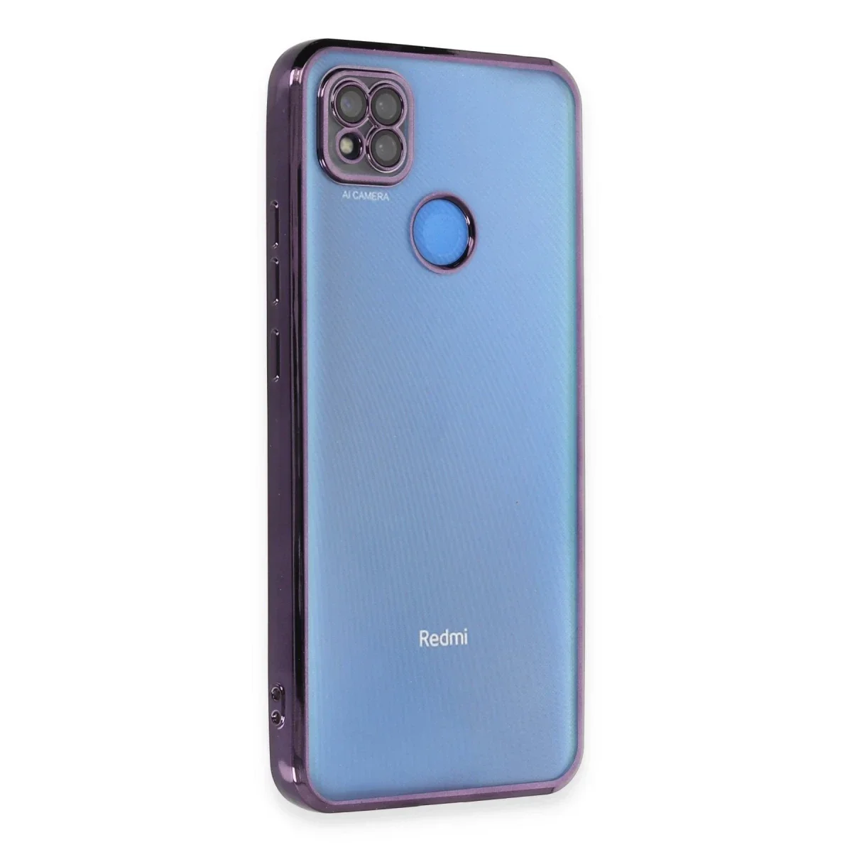 Xiaomi Redmi 9C Kılıf Razer Lensli Silikon - Mor Xiaomi Redmi 9C Kılıf Razer Lensli Silikon - Mor