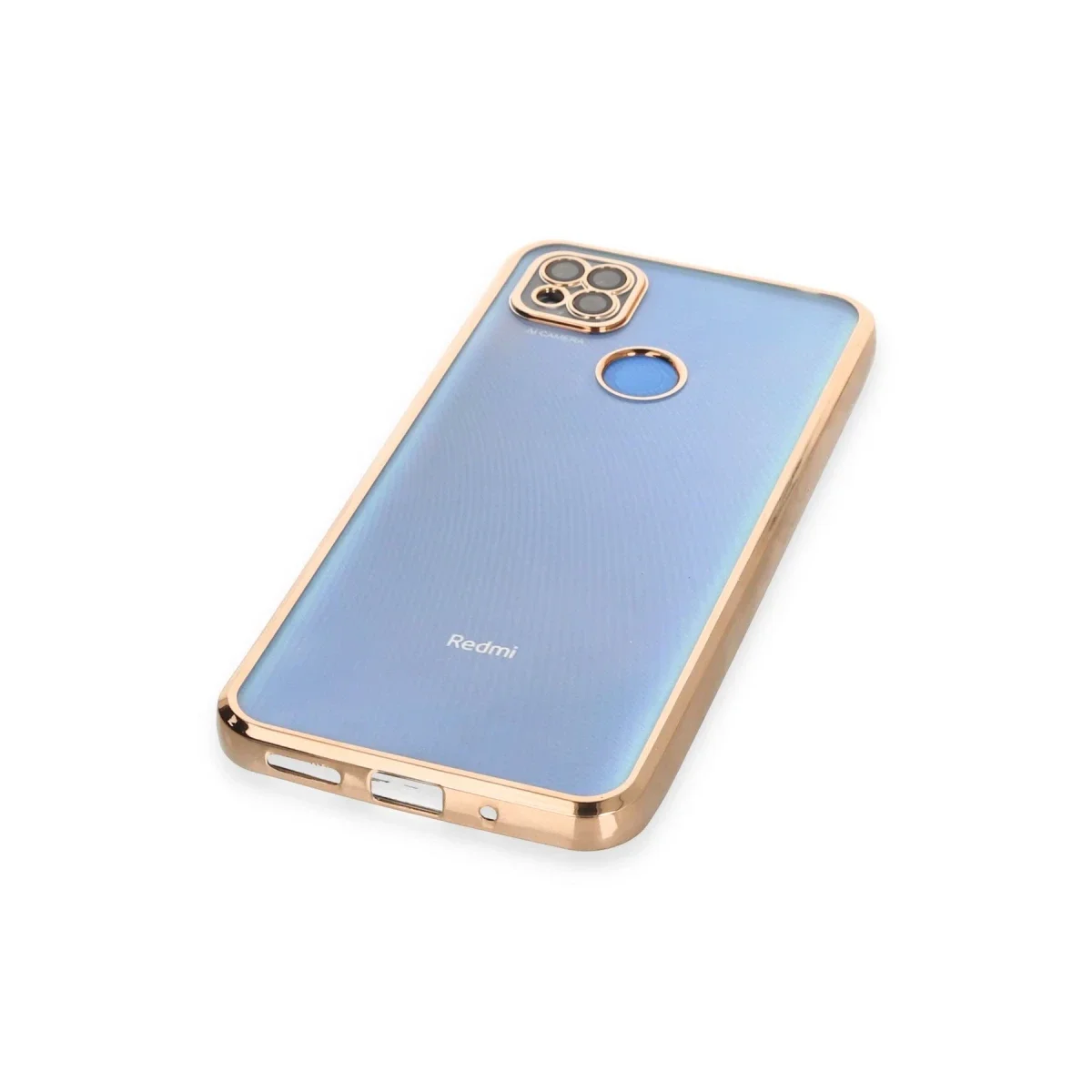 Xiaomi Redmi 9C Kılıf Razer Lensli Silikon - Gold Xiaomi Redmi 9C Kılıf Razer Lensli Silikon - Gold