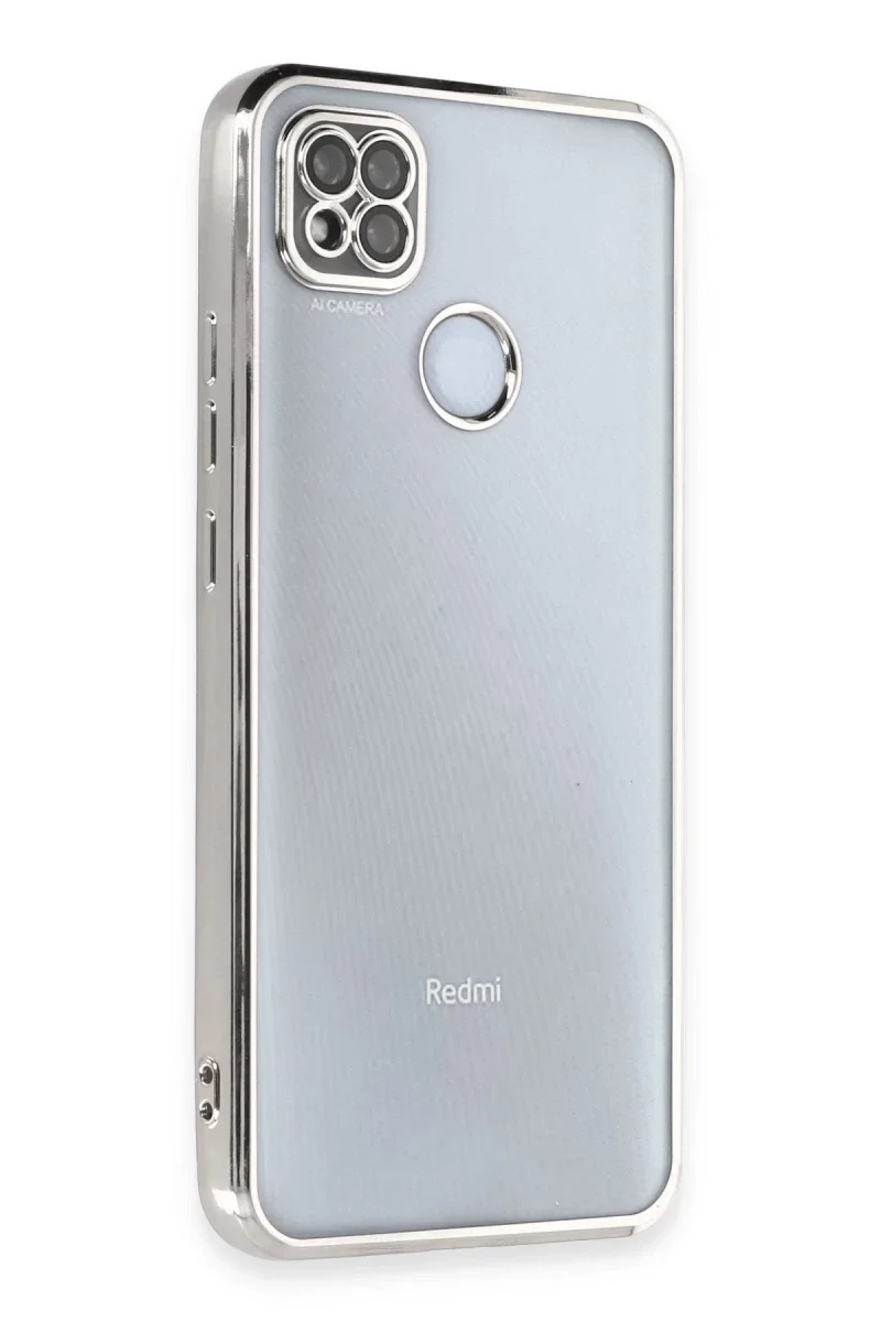 Xiaomi Redmi 9C Kılıf Razer Lensli Silikon - Gümüş Xiaomi Redmi 9C Kılıf Razer Lensli Silikon - Gümüş