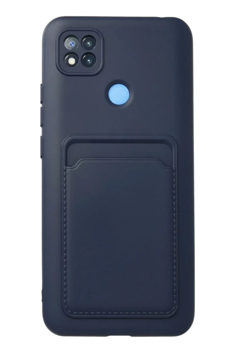 Xiaomi Redmi 9C Kılıf Kelvin Kartvizitli Silikon - Lacivert Xiaomi Redmi 9C Kılıf Kelvin Kartvizitli Silikon - Lacivert