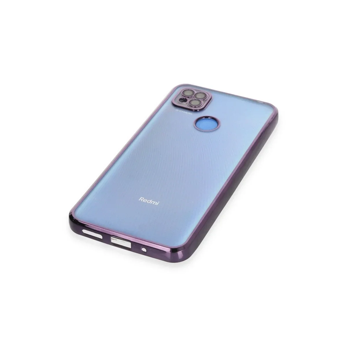 Xiaomi Redmi 9C Kılıf Razer Lensli Silikon - Mor Xiaomi Redmi 9C Kılıf Razer Lensli Silikon - Mor
