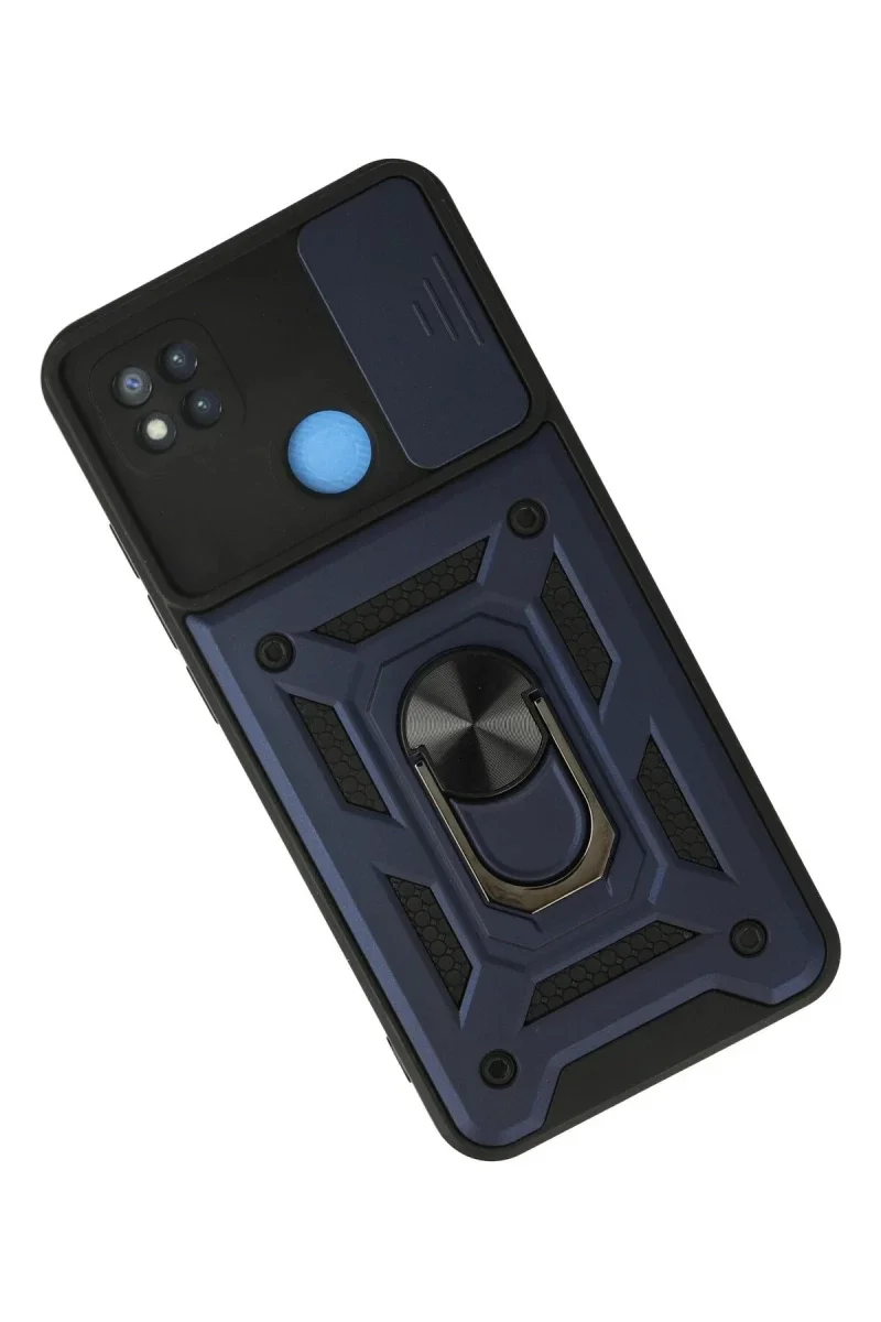 Xiaomi Redmi 9C Kılıf Pars Lens Yüzüklü Silikon - Lacivert Xiaomi Redmi 9C Kılıf Pars Lens Yüzüklü Silikon - Lacivert
