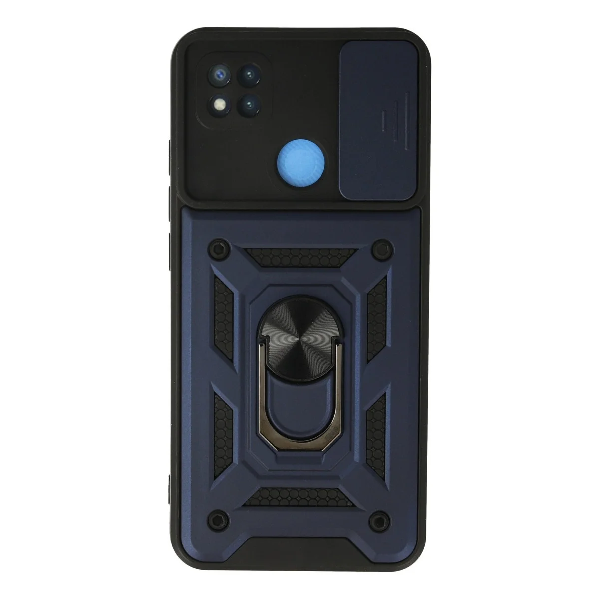 Xiaomi Redmi 9c Kılıf Pars Lens Yüzüklü Silikon - Lacivert