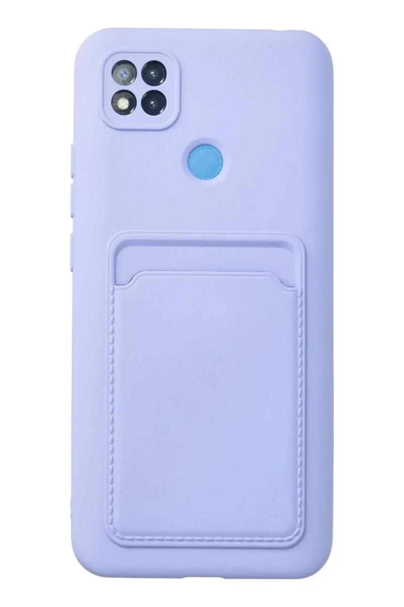 Xiaomi Redmi 9C Kılıf Kelvin Kartvizitli Silikon - Lila