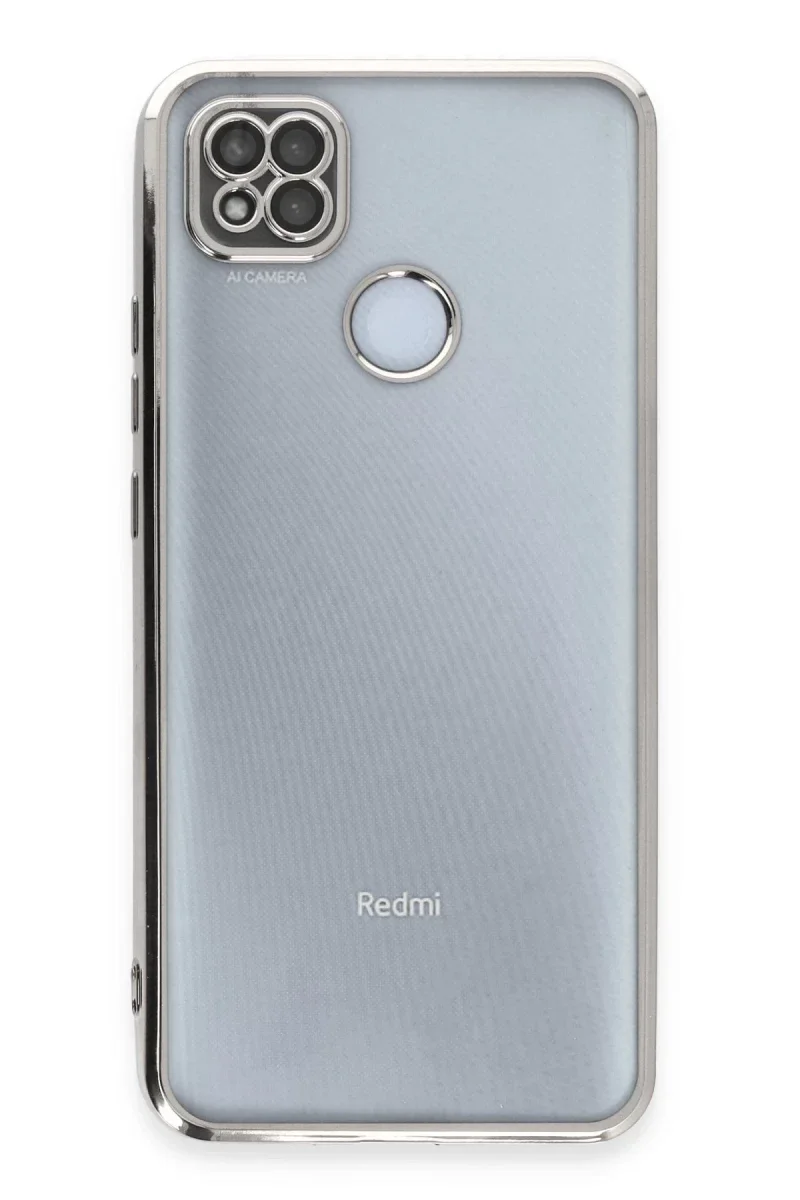 Xiaomi Redmi 9C Kılıf Razer Lensli Silikon - Gümüş Xiaomi Redmi 9C Kılıf Razer Lensli Silikon - Gümüş