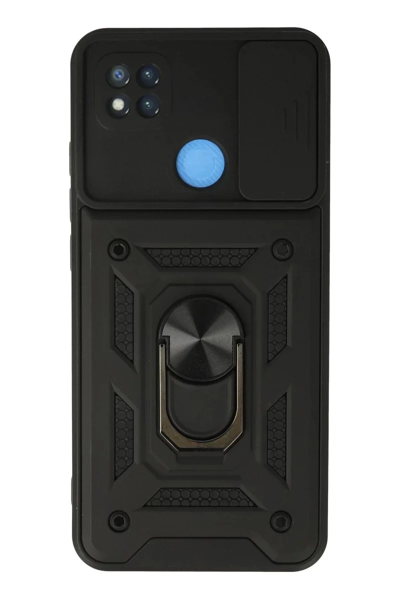 Xiaomi Redmi 9C Kılıf Pars Lens Yüzüklü Silikon - Siyah Xiaomi Redmi 9C Kılıf Pars Lens Yüzüklü Silikon - Siyah