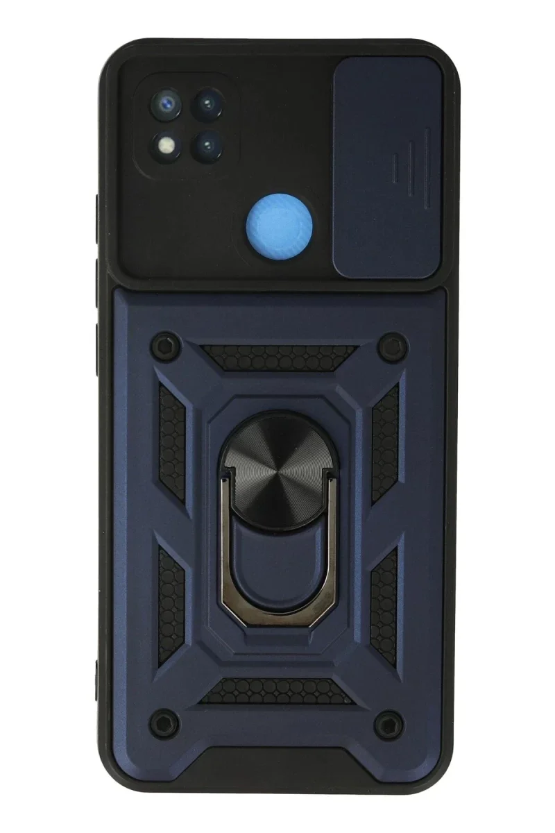 Xiaomi Redmi 9C Kılıf Pars Lens Yüzüklü Silikon - Lacivert Xiaomi Redmi 9C Kılıf Pars Lens Yüzüklü Silikon - Lacivert