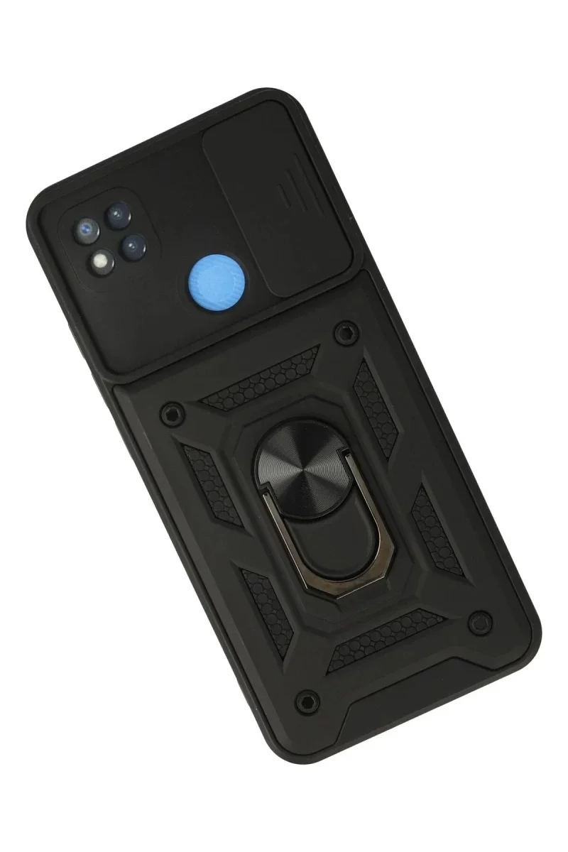 Xiaomi Redmi 9C Kılıf Pars Lens Yüzüklü Silikon - Siyah Xiaomi Redmi 9C Kılıf Pars Lens Yüzüklü Silikon - Siyah