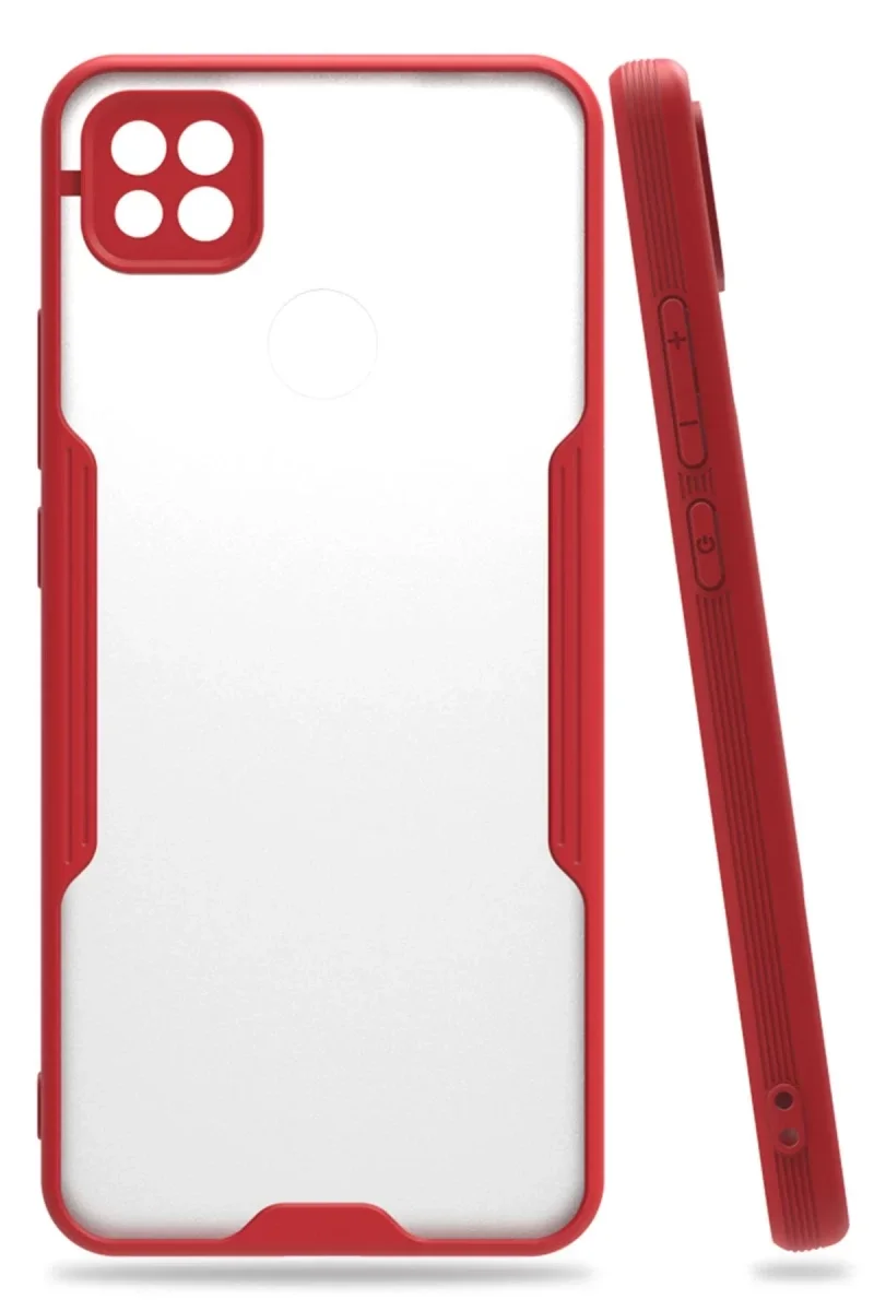 Xiaomi Redmi 9C Kılıf Platin Silikon - Kırmızı